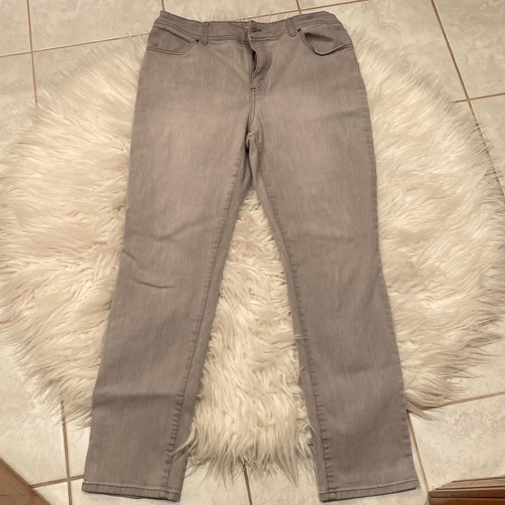 Chico’s Gray Ankle Jeans